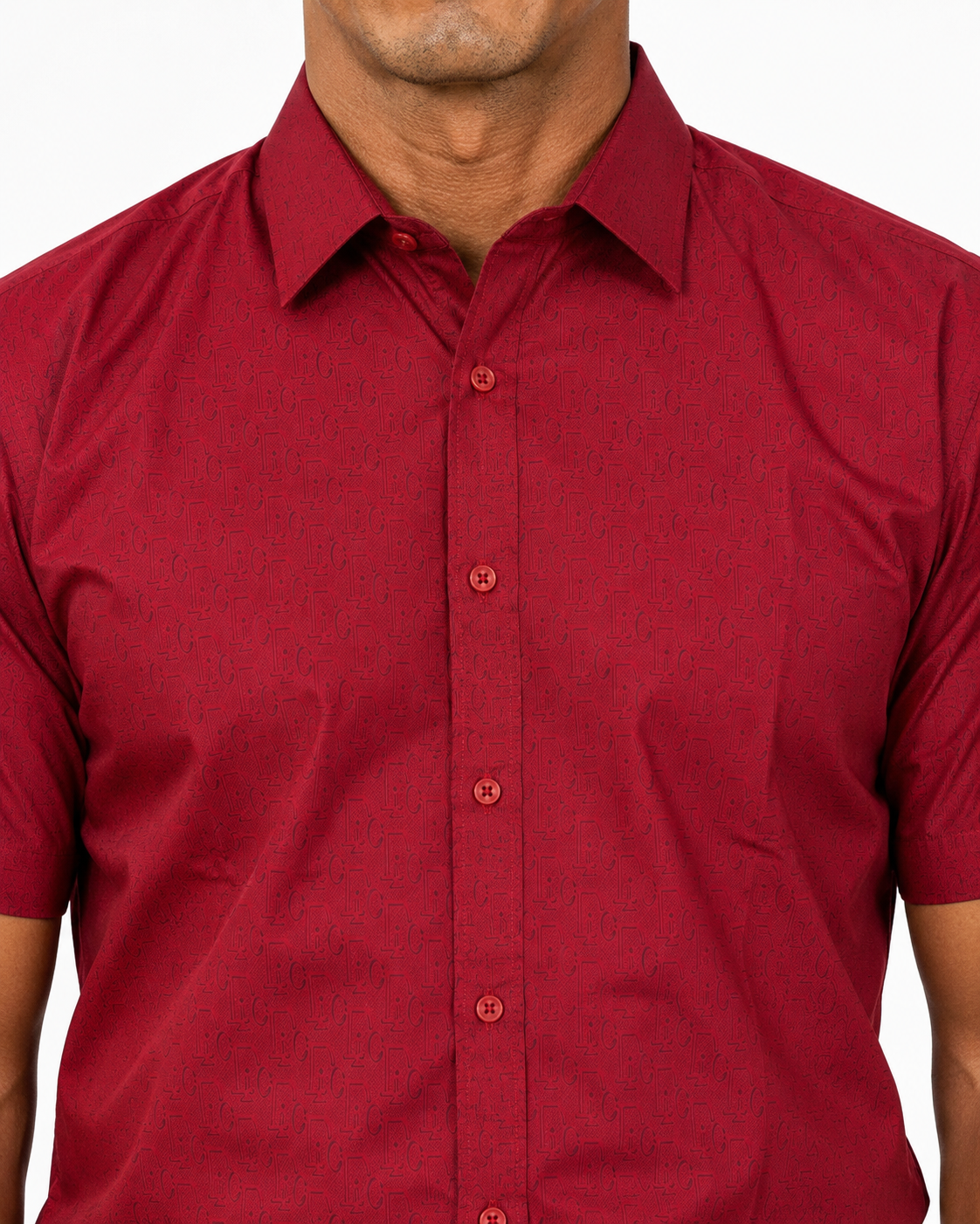 Men’s Moderno Short Sleeve Button Up “Blood Royal”