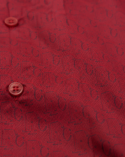 Men’s Moderno Short Sleeve Button Up “Blood Royal”