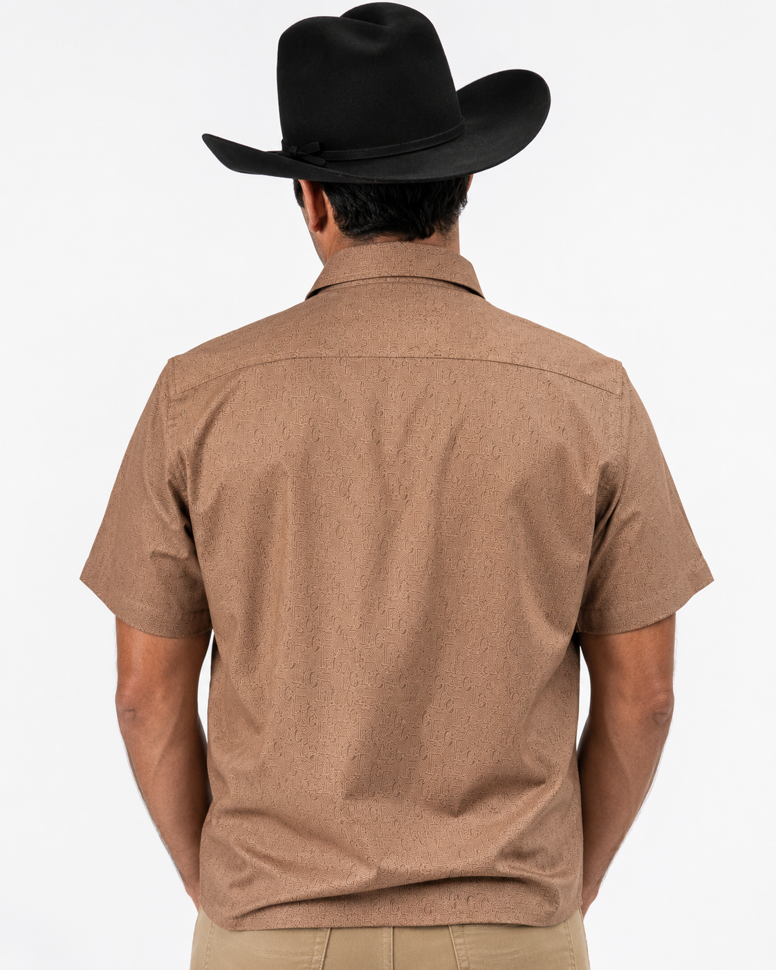 Men’s Moderno Short Sleeve Button Up “Brown”