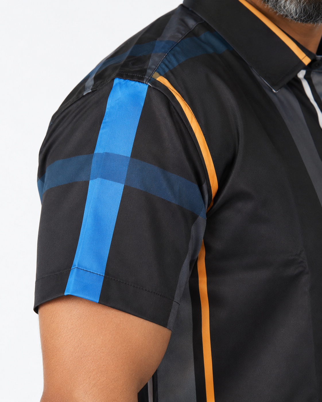 Men’s Moderno Short Sleeve Button Up “Noire”