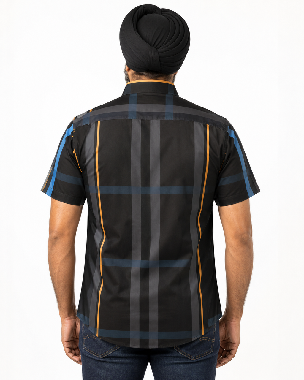 Men’s Moderno Short Sleeve Button Up “Noire”