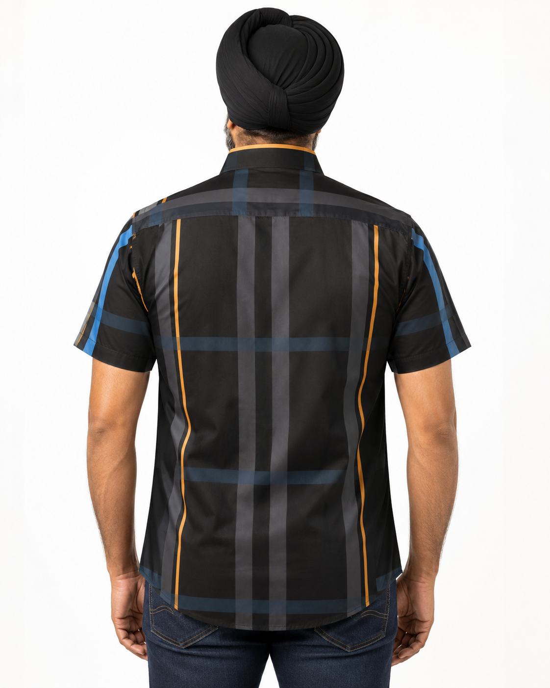 Men’s Moderno Short Sleeve Button Up “Noire”