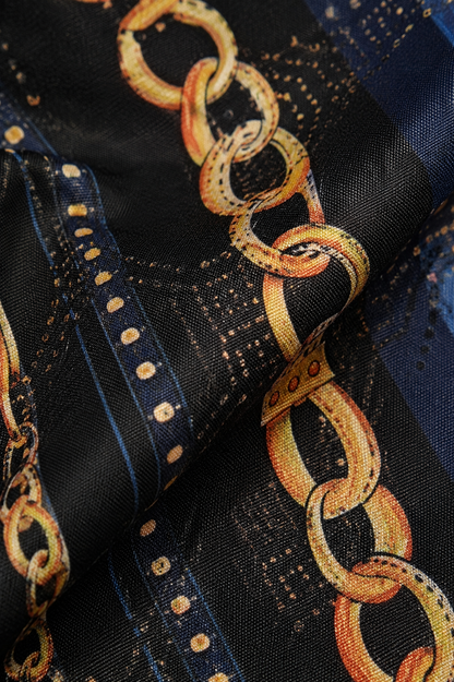Men’s Moderno Short Sleeve Button Up “Suav Chain”