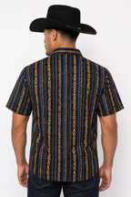 Men’s Moderno Short Sleeve Button Up “Suav Chain”