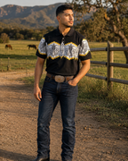 Men’s Polo Button Up “Black Desert”