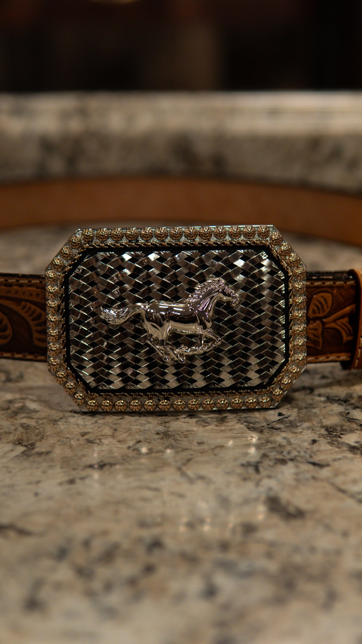 Running Horse Billet Western Buckle