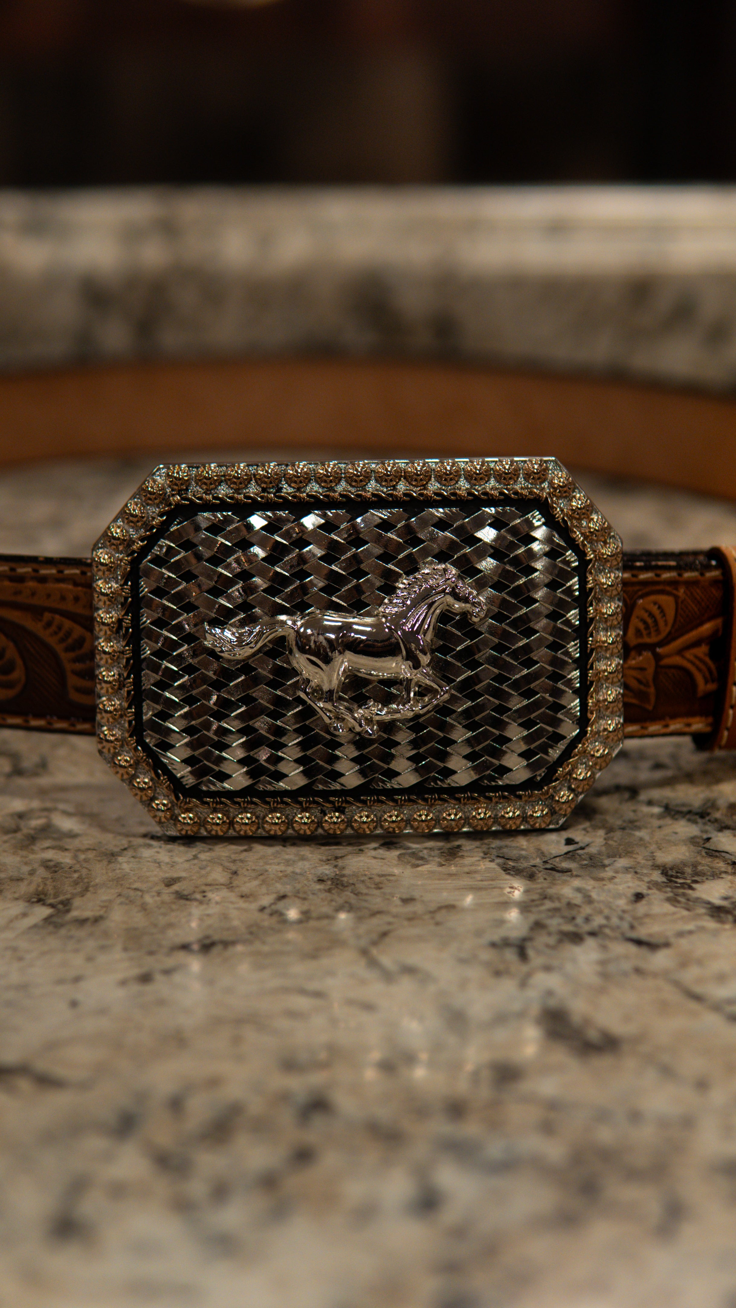 Running Horse Billet Western Buckle