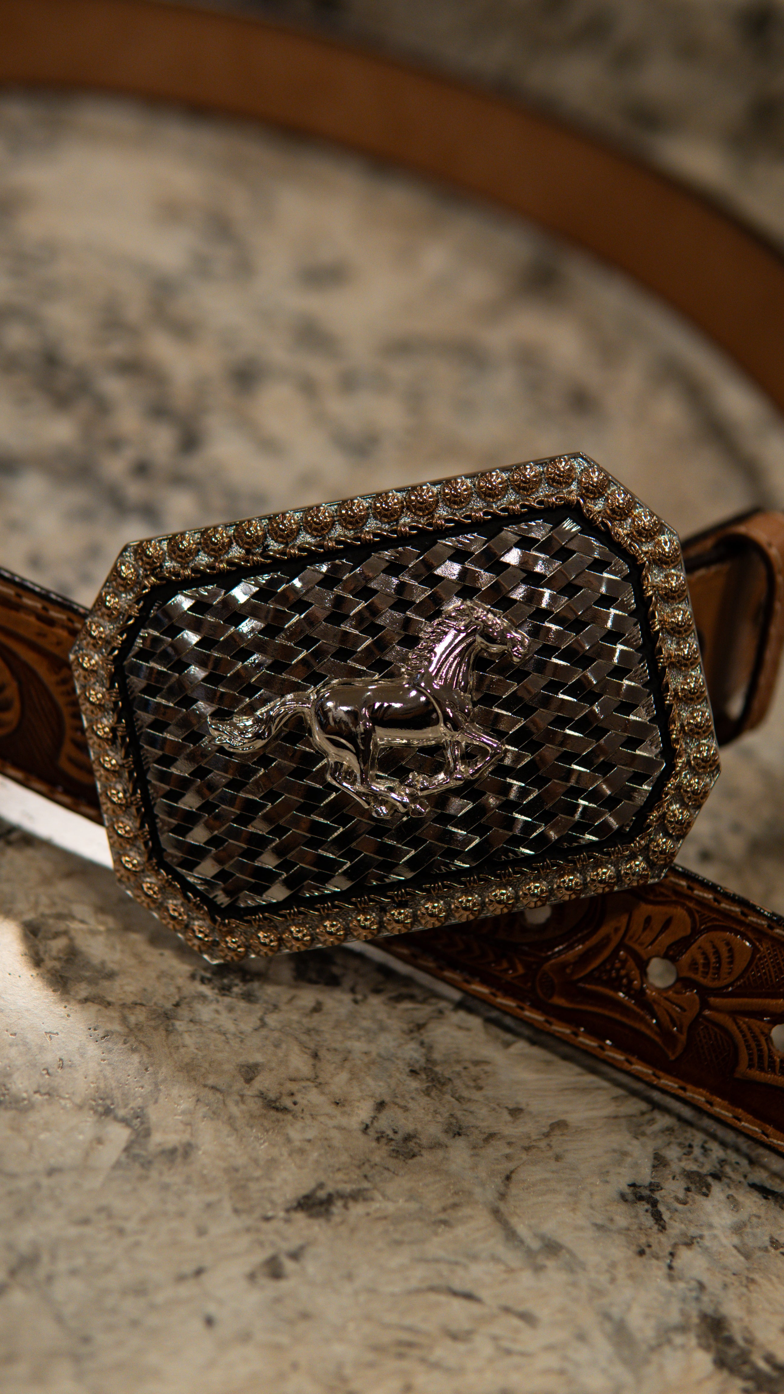 Running Horse Billet Western Buckle