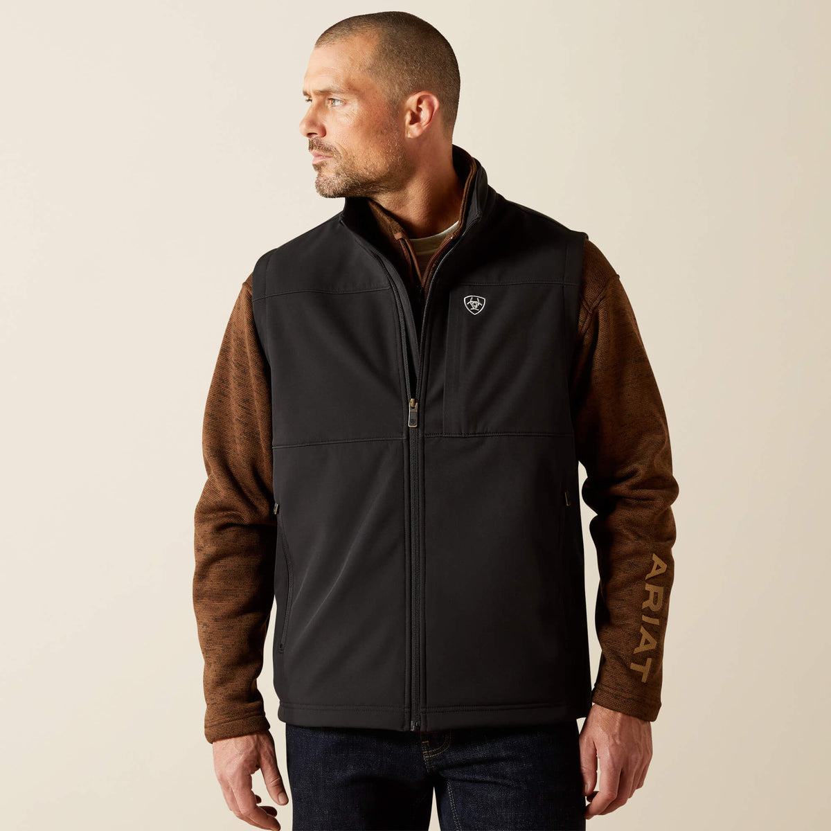 Men’s Ariat Vernon Soft Shell Vest - Black