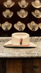White Diamond Pink Edition Virgin Mary Sombrero Straw