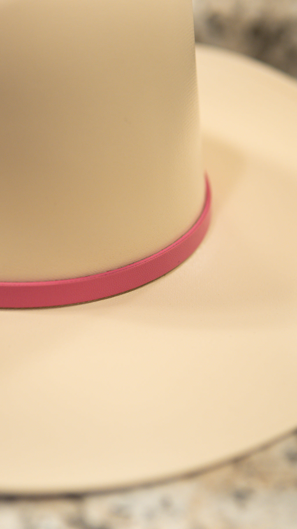 White Diamond Pink Edition Virgin Mary Sombrero Straw