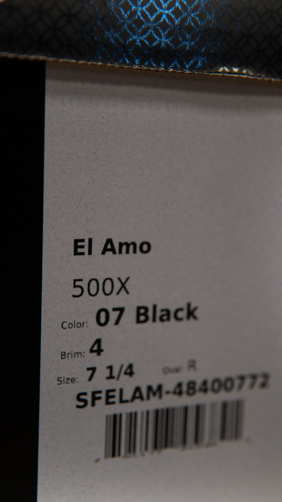 Stetson 500X “El Amo” Legendary Black Beaver Felt Hat Tejana