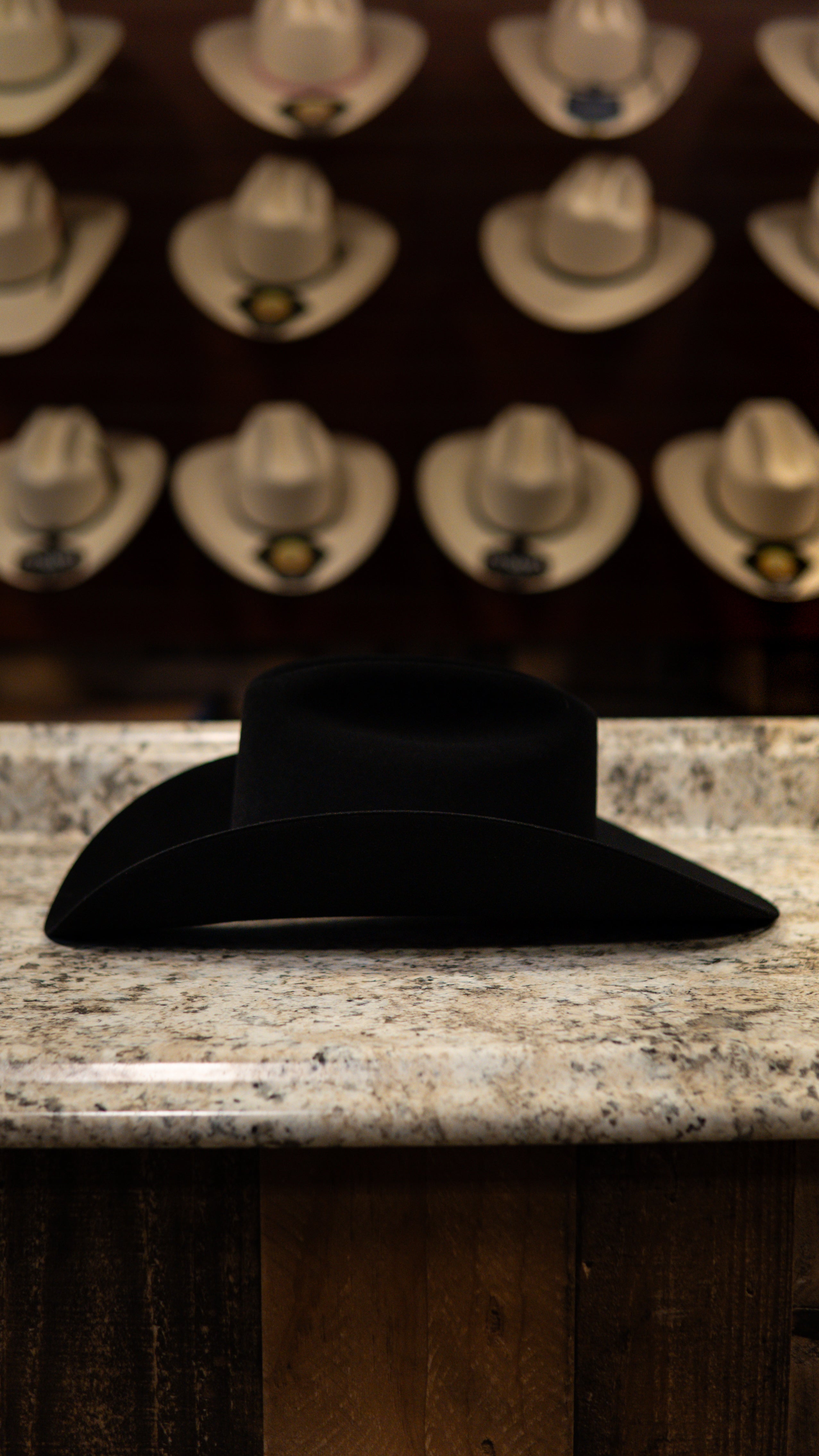 Stetson 500X “El Amo” Legendary Black Beaver Felt Hat Tejana