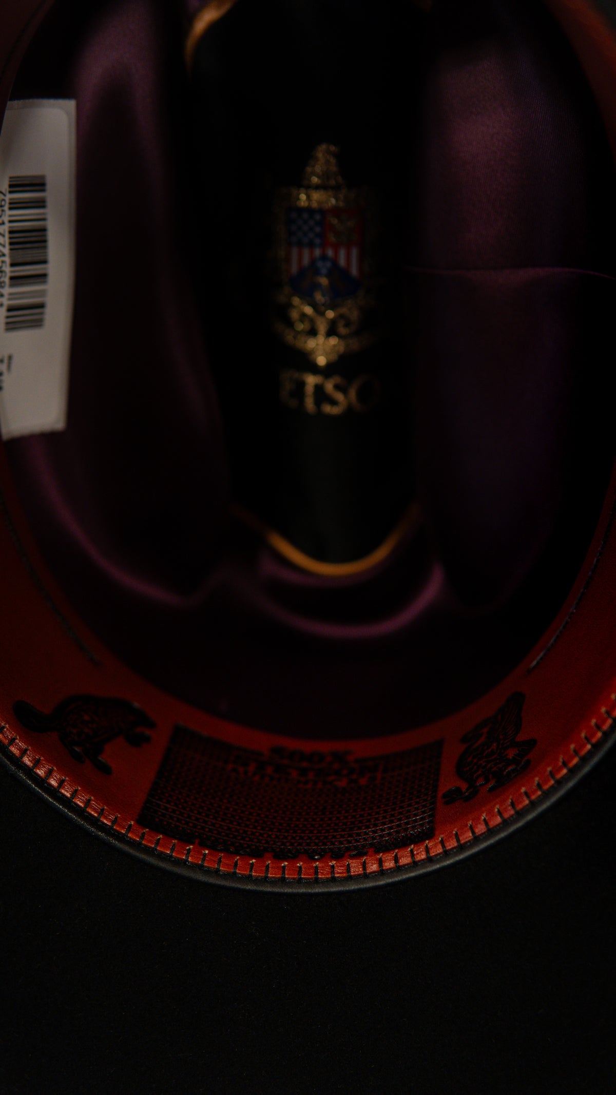 Stetson 500X “El Amo” Legendary Black Beaver Felt Hat Tejana