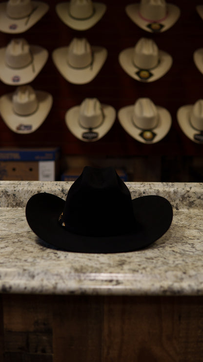 Stetson 1,000X “El Diamanté” Legendary Black Beaver Felt Hat
