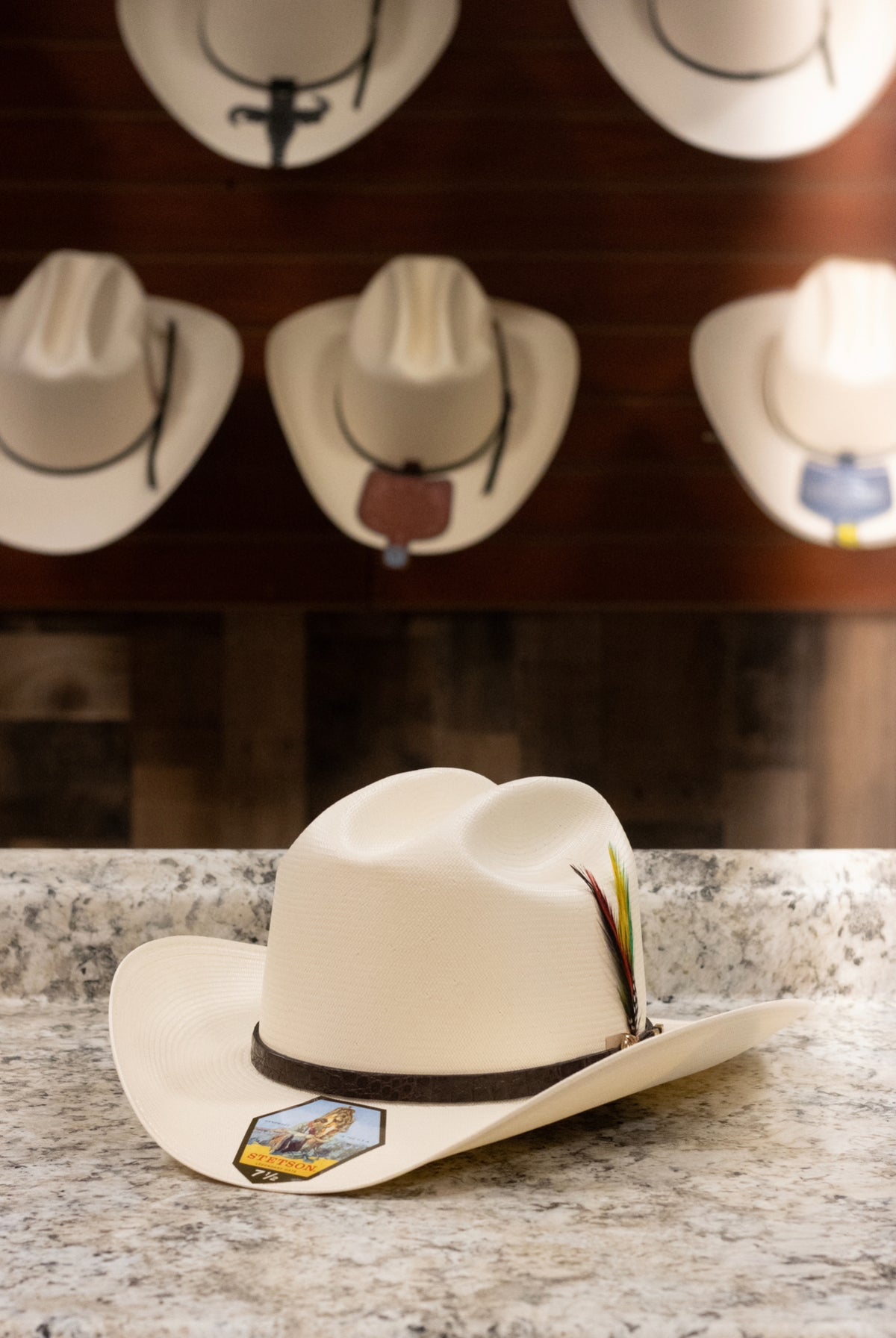 Stetson Straw 1,000x Evilla De Oro Sombrero