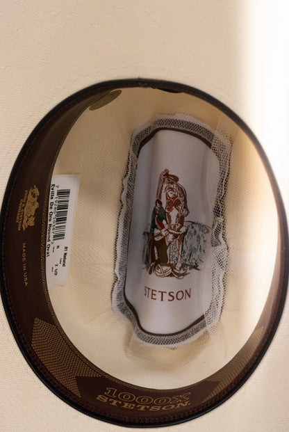 Stetson Straw 1,000x Evilla De Oro Sombrero