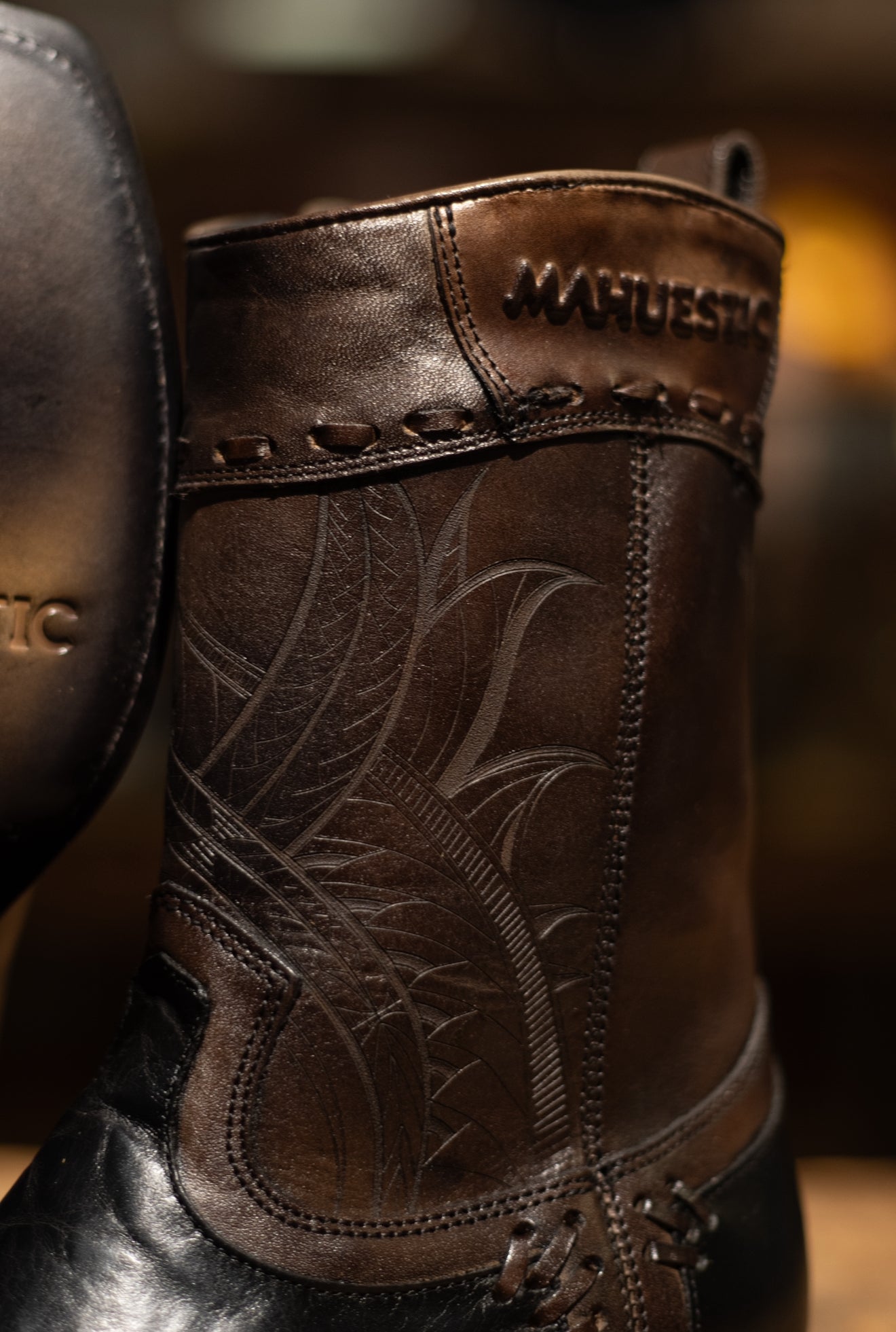 Mahuestic Dubai Toe “Azteca Negro” Boot