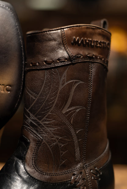 Mahuestic Dubai Toe “Azteca Negro” Boot