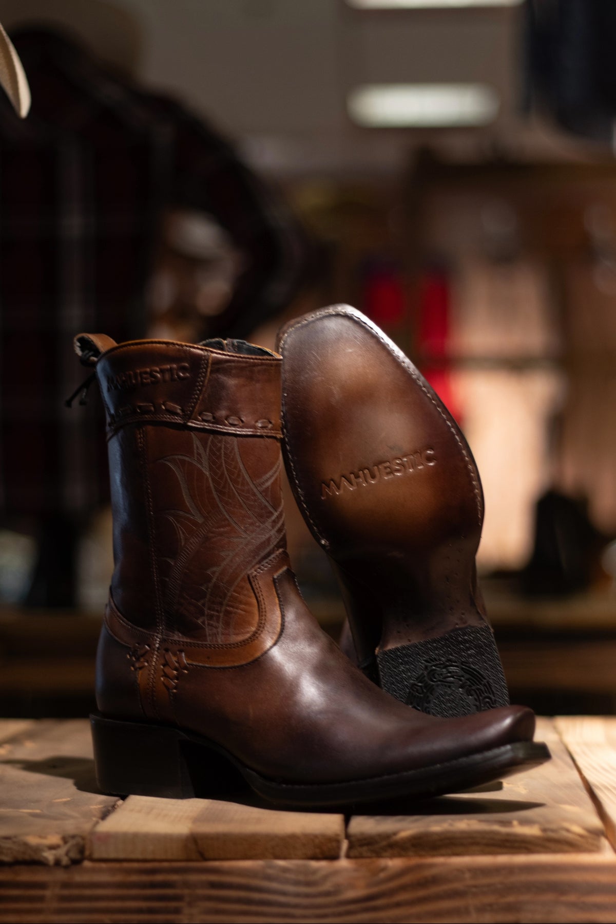 Mahuestic Dubai Toe “Azteca Cafe” Boot