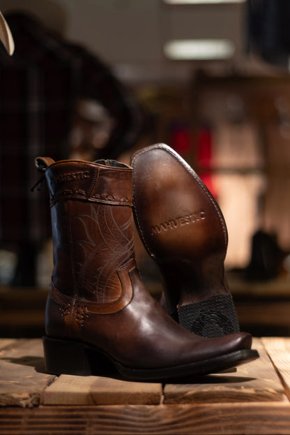 Mahuestic Dubai Toe “Azteca Cafe” Boot