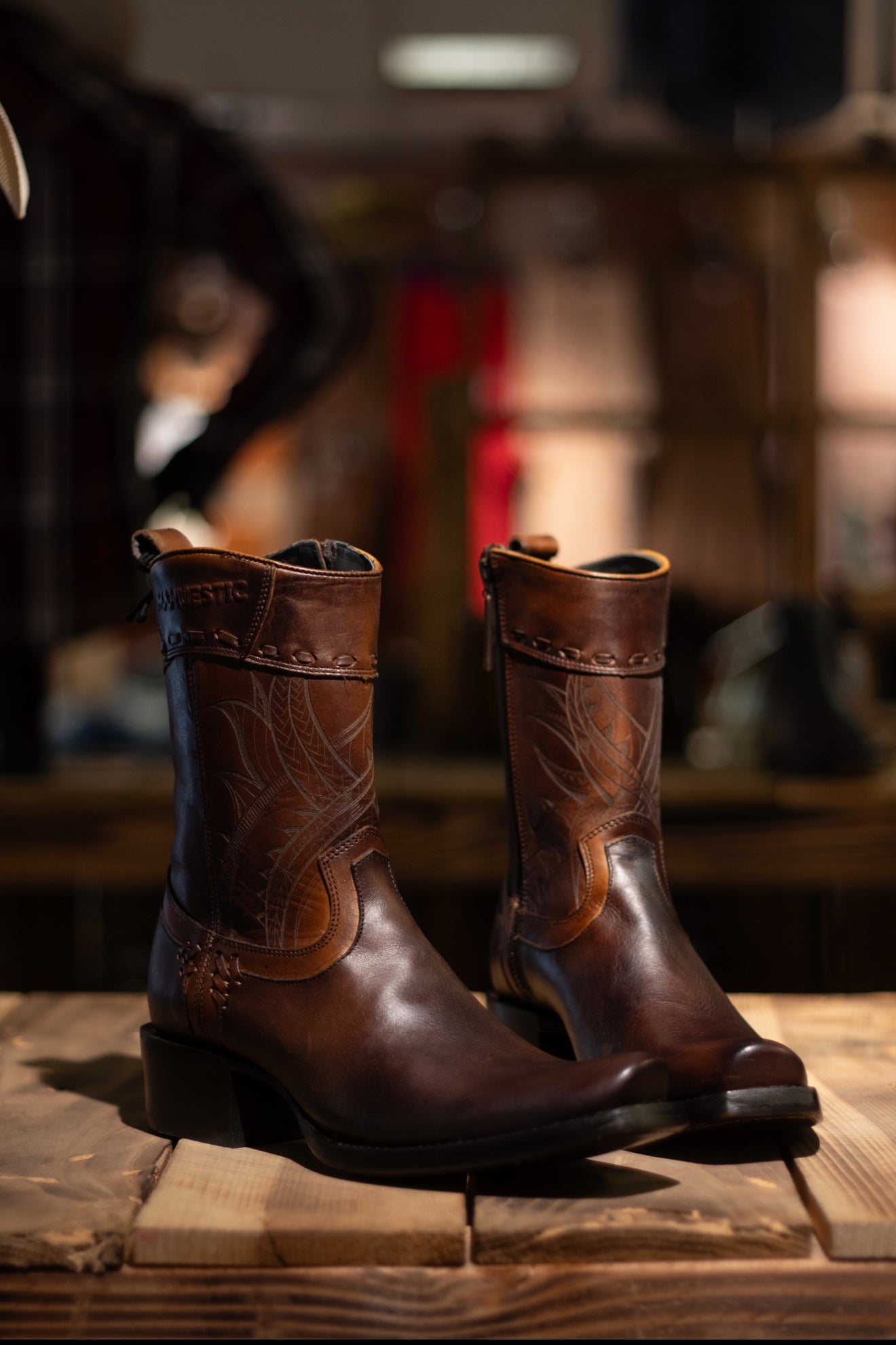 Mahuestic Dubai Toe “Azteca Cafe” Boot