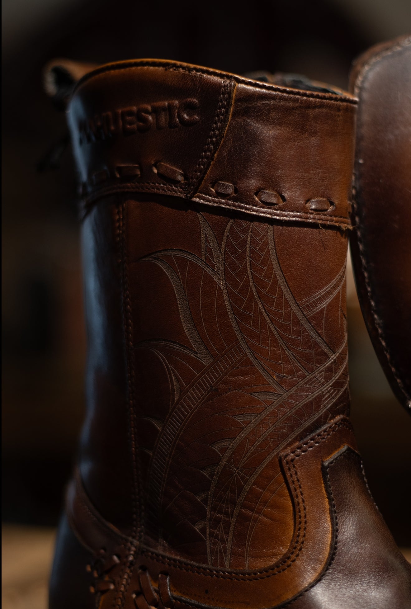 Mahuestic Dubai Toe “Azteca Cafe” Boot