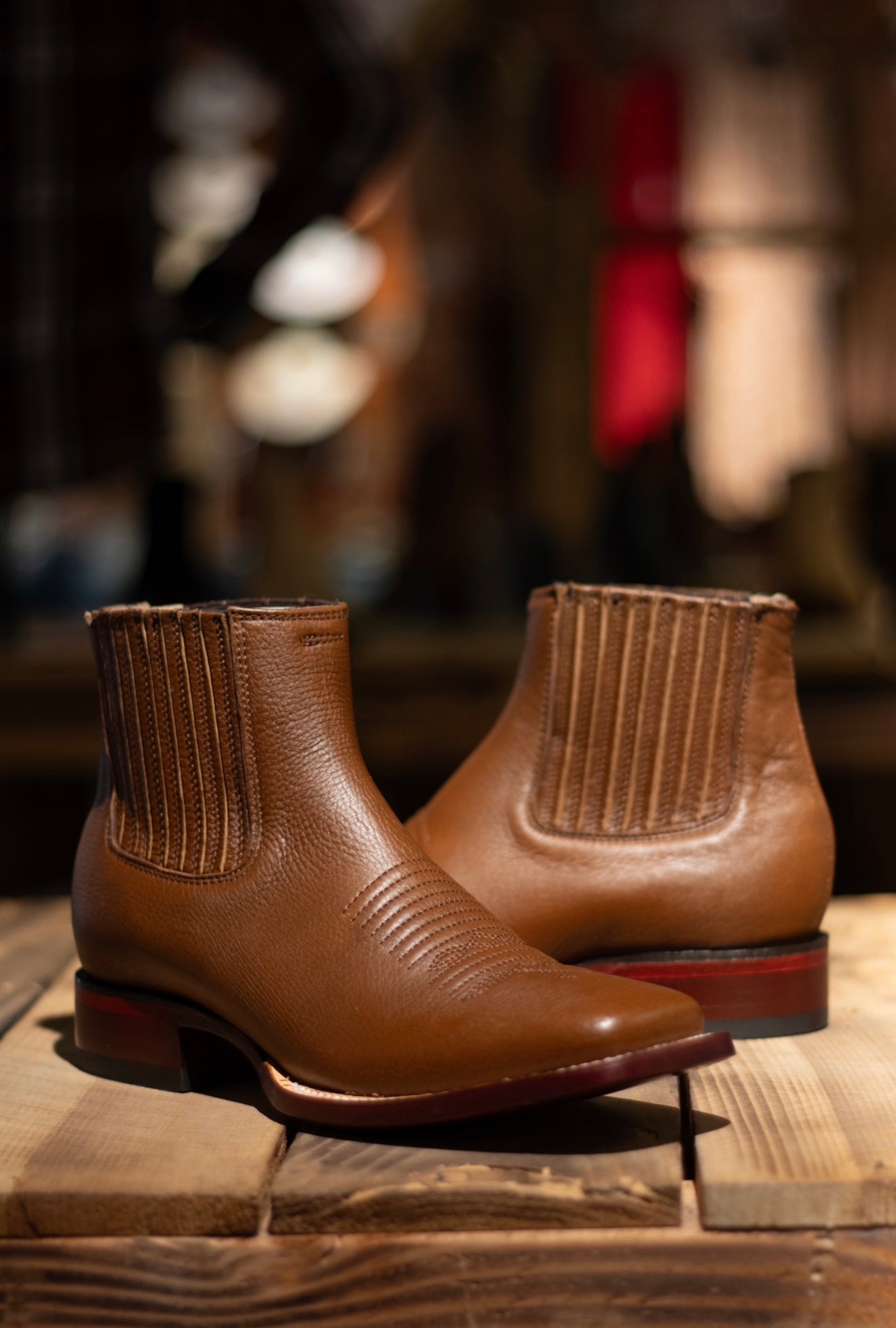 Men’s Square Toe “Belmont Brown” Botin