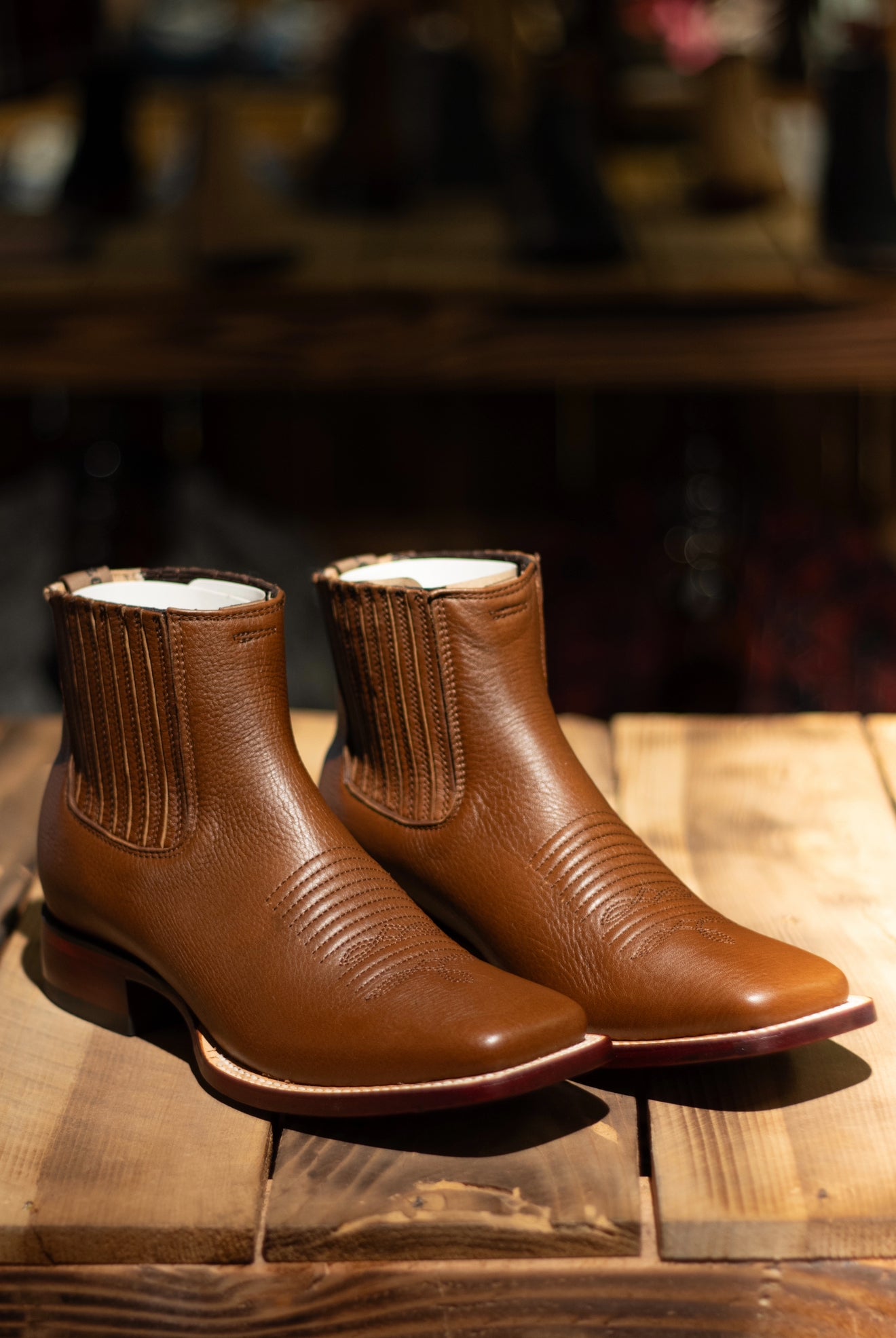Men’s Square Toe “Belmont Brown” Botin
