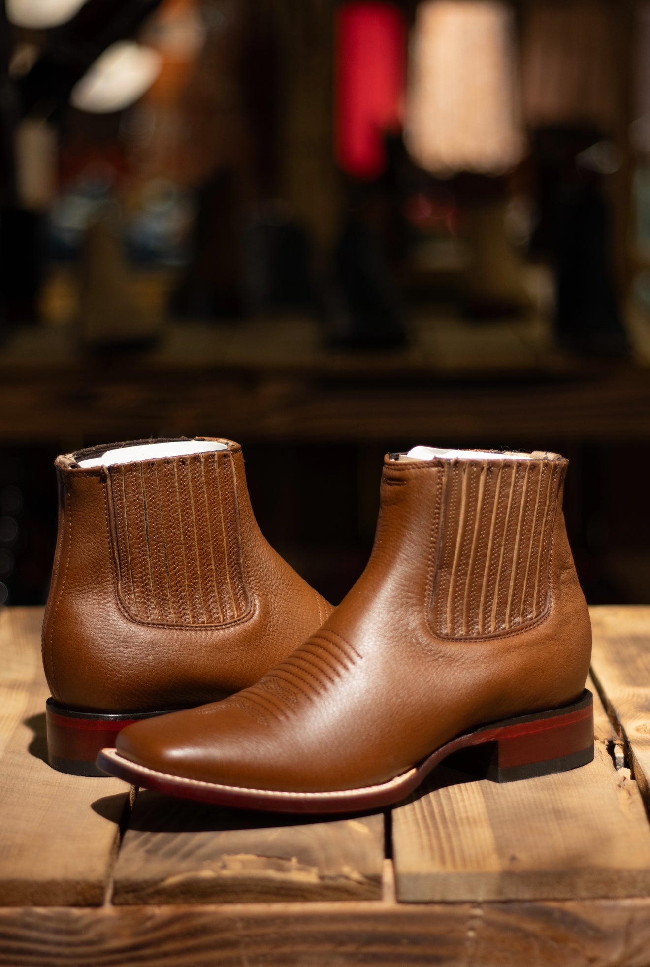 Men’s Square Toe “Belmont Brown” Botin