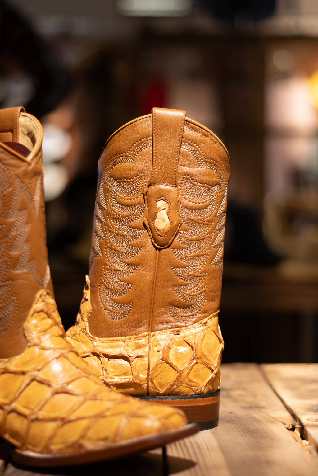 Pirarucu Square Toe “Buttercup” Boots