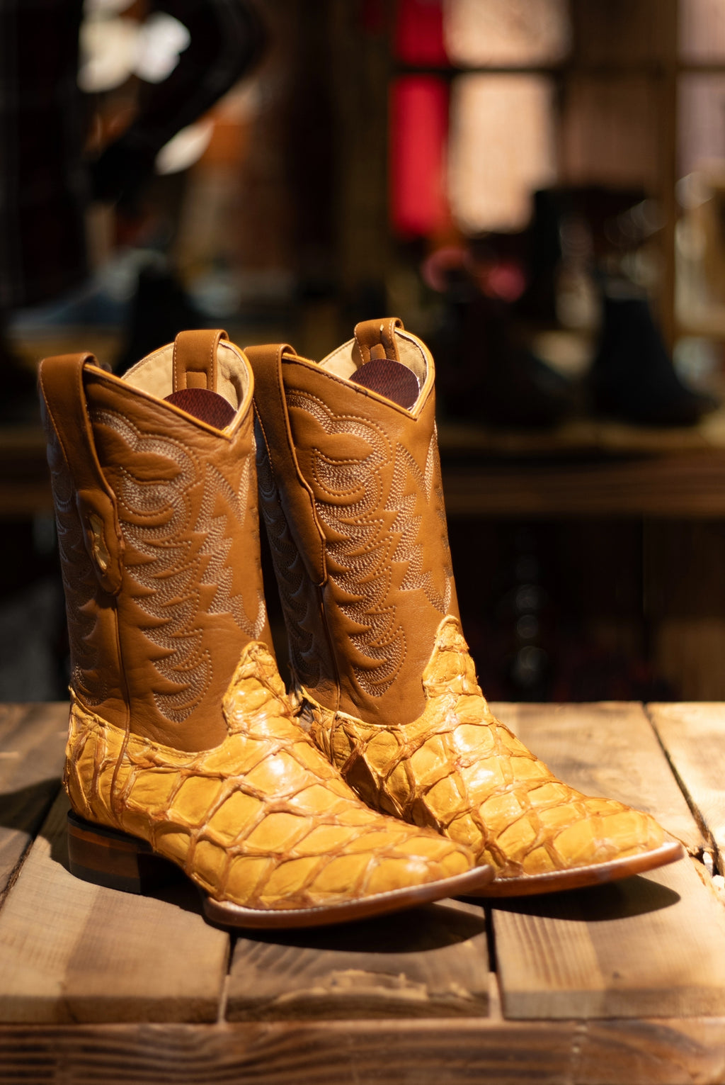 Pirarucu Square Toe “Buttercup” Boots