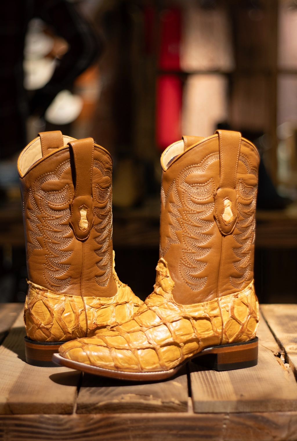 Pirarucu Square Toe “Buttercup” Boots