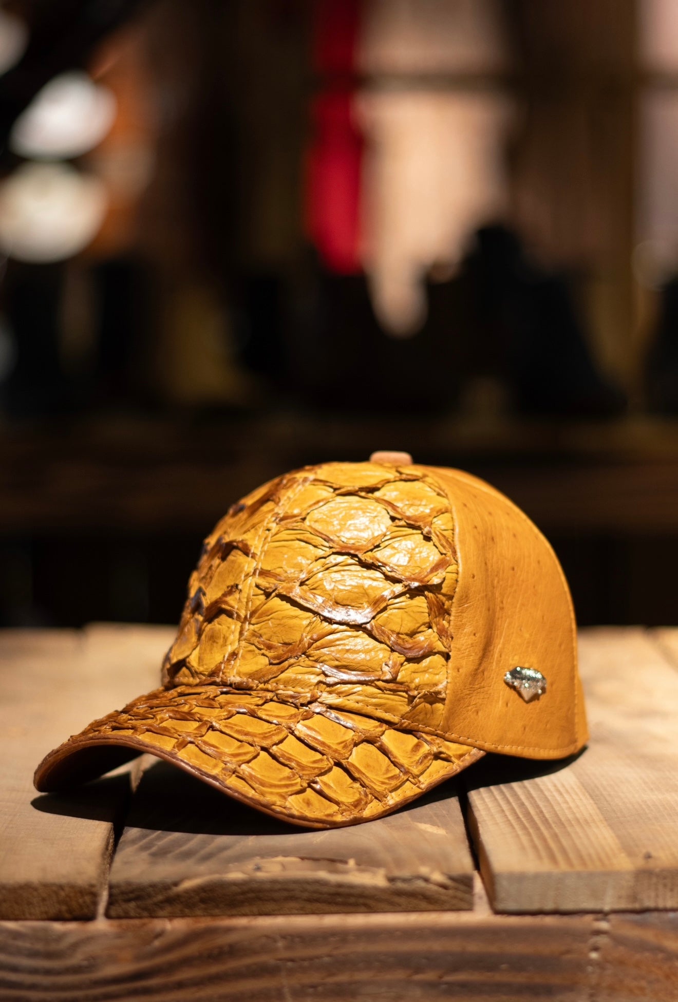 Pirarucu Ostrich “Buttercup” Cap