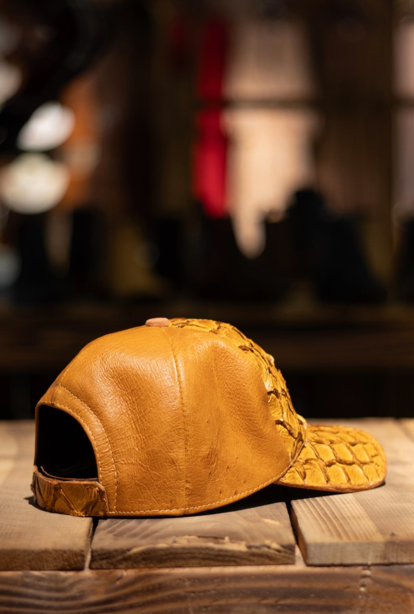 Pirarucu Ostrich “Buttercup” Cap