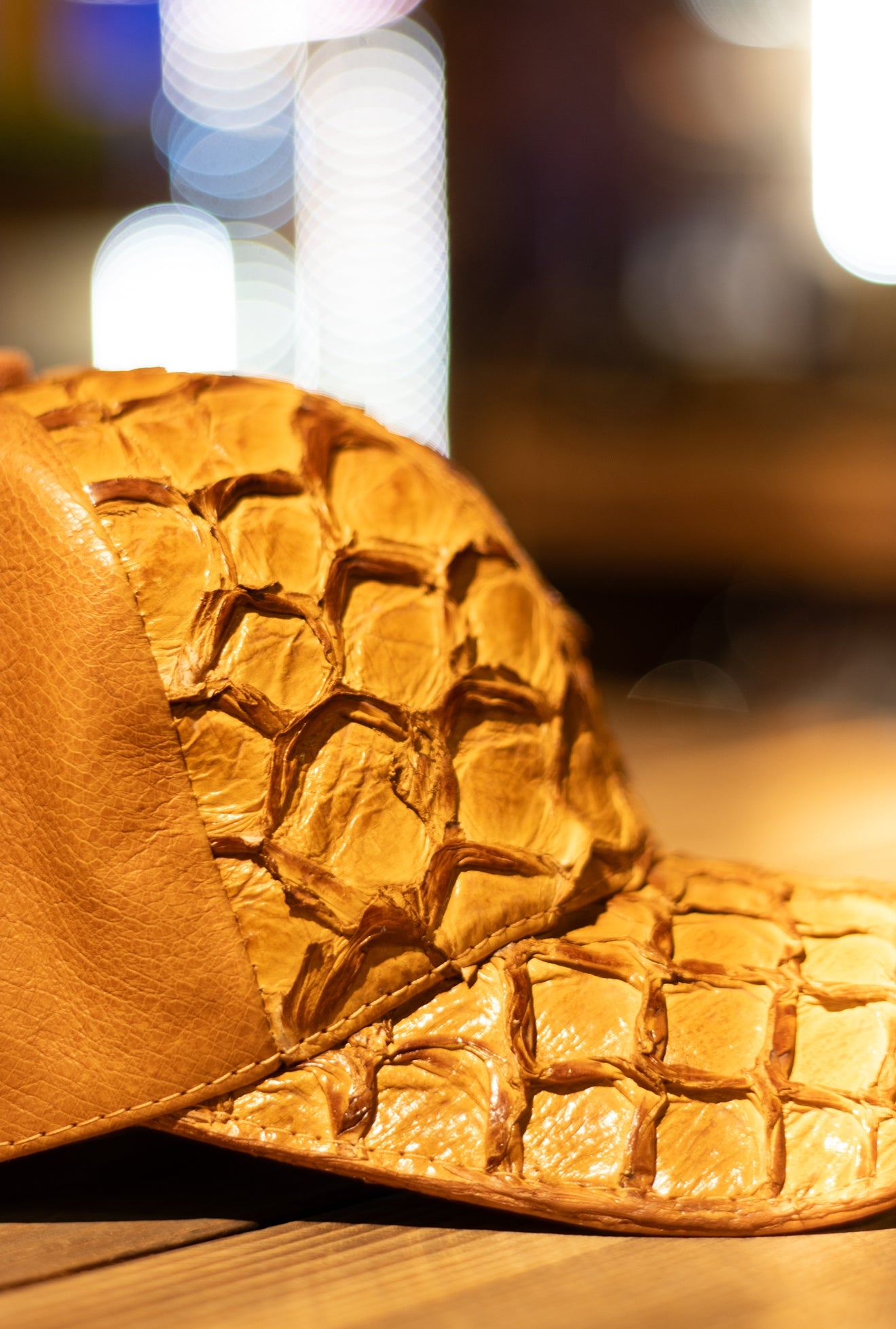 Pirarucu Ostrich “Buttercup” Cap